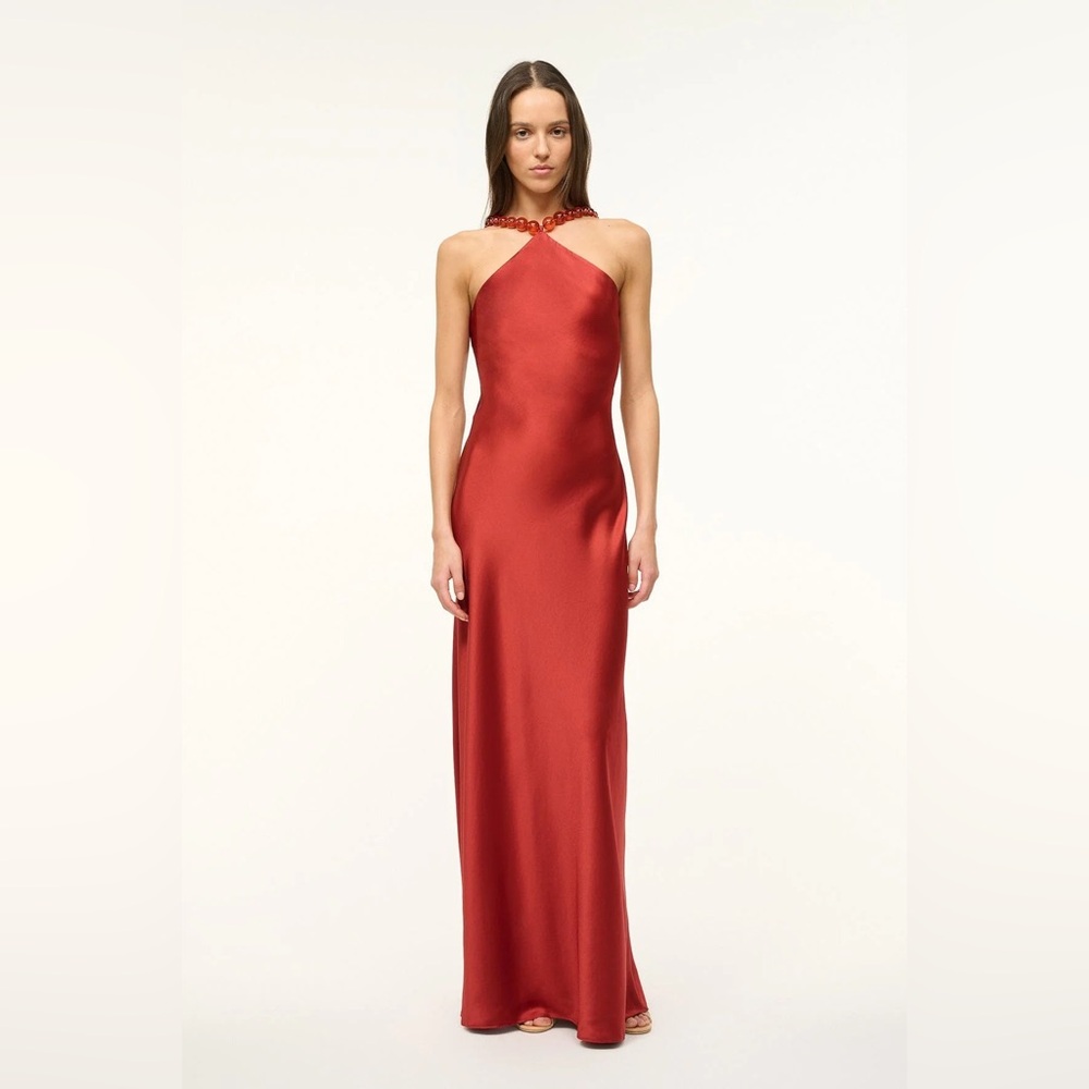 STAUD maxi formal beaded gown